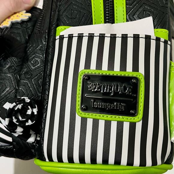 Loungefly Beetlejuice Carousel Mini Backpack Glow In The Dark Halloween NWT - Picture 5 of 8